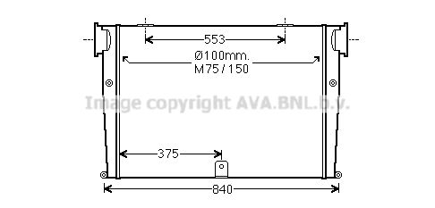 AVA QUALITY COOLING Интеркулер MN4059